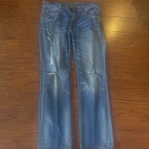 American Eagle Outfitters Blue Straight Jeans Boot Cut